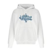 Witte hoodie met logoprint Givenchy , White , Heren