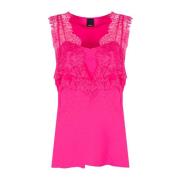 Elegante Kant Blouse Pinko , Pink , Dames