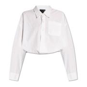 Katoenen shirt R13 , White , Dames