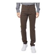 Bruine Broek 5-Pocket Stijl Bugatti , Brown , Heren