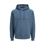 Essentials Sweat Hoodie Oceanview Blauw Jack & Jones , Blue , Heren