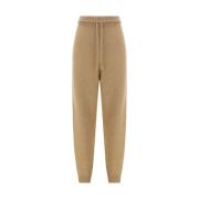 Paillet Jogger Wollen Broek Fabiana Filippi , Brown , Dames