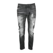 Moderne Zwarte Jeans voor Heren Costume National , Black , Heren