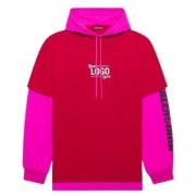 Hoodie Rood Fucsia Unisex Balenciaga , Pink , Dames