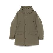 Omkeerbare Olijfgroene Donsjas Moncler , Green , Heren