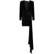 Luxe Zwarte Zijden Jurk The New Arrivals Ilkyaz Ozel , Black , Dames