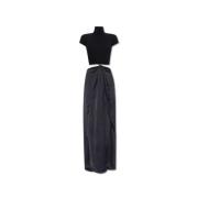 Jurk met applicatie Sportmax , Black , Dames