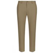 Khaki Tapered Chino Broek Dolce & Gabbana , Green , Heren