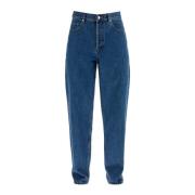 Indigo Wide Leg Jeans A.p.c. , Blue , Heren