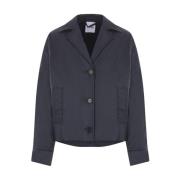 Navy Blue Nylon Thermore® Jacket Aspesi , Blue , Dames