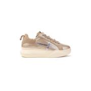 Sneakers met Juwelen Leer Vrouwen Italië Gio+ , Brown , Dames