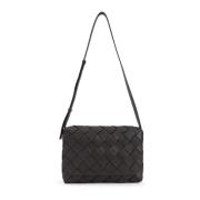 Zilveren Messenger Tas Bottega Veneta , Black , Heren