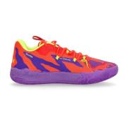 Glimmer Rood Mesh Basket Schoenen Puma , Multicolor , Heren