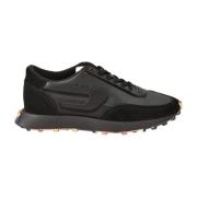 Casual Sneakers met Rubberen Zool Diesel , Black , Dames