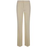 Witte Broek met Goudkleurige Details Twinset , White , Dames