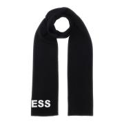 Wollen sjaal - Zwart effen Guess , Black , Heren