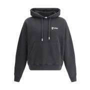 Monogram Print Skate Hoodie Off White , Black , Heren