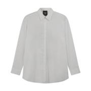 Katoenen Bedrukt Shirt Y-3 , White , Dames