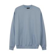 Katoenen Logo Sweatshirt Y-3 , Blue , Heren