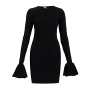 Zwarte Viscose Mini Jurk met Cutout Rotate Birger Christensen , Black ...