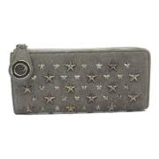 Pre-owned Leather wallets Jimmy Choo Pre-owned , Gray , Dames