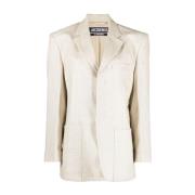 Licht Beige Herenjas Jacquemus , Beige , Dames