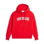 Geborduurde hoodie met Heilig Hart Ami Paris , Red , Heren