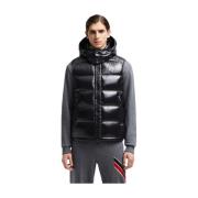 Glanzende Nylon Dons Gilet in Zwart Moncler , Black , Heren