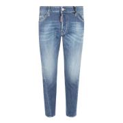 Blauwe Skinny Jeans voor Mannen Dsquared2 , Blue , Heren