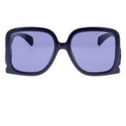 Stijlvolle zonnebril met uniek ontwerp Gucci , Blue , Dames