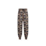 Panterprint Sweatpants met Tiger Tooth Hardware Roberto Cavalli , Blac...