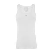 Love Birds Tanktop van katoen Pinko , White , Dames