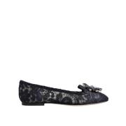 Kristalversierde Kant Flats Dolce & Gabbana , Blue , Dames