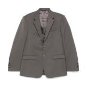 Oversize Single Breasted Blazer Wardrobe.nyc , Gray , Dames