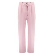 Hoge taille wijde broek met riem Samsøe Samsøe , Pink , Dames