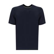 Zijden Katoenen T-shirt Comfortabele Pasvorm Brunello Cucinelli , Blue...