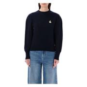 Midnight Blue Gebreide Trui Sweater Isabel Marant Étoile , Blue , Dame...