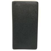 Pre-owned Leather wallets Louis Vuitton Vintage , Black , Unisex