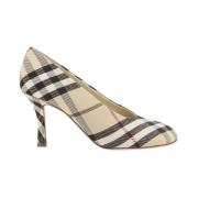 Stiletto Hiel Check Pumps Ruiterstijl Burberry , Multicolor , Dames