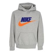 Grijze hoodie met voorvak Nike , Gray , Heren