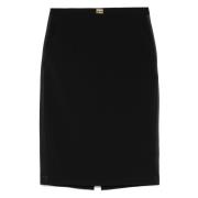 Zwarte Rok Elisabetta Franchi , Black , Dames