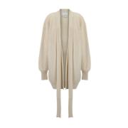 Monochrome Cashmere Vest met Ribdetails Sa Su Phi , Beige , Dames