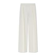 Wollen broek Medium Max Mara , White , Dames