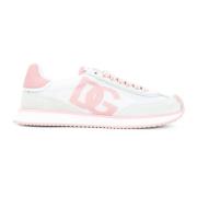 Witte Sneakers Versterkte Neus Veters Dolce & Gabbana , Multicolor , D...