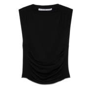 Gerimpeld Hemdje in Zwart Alexander Wang , Black , Dames