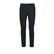 Blauwe Gaubert Katoenen Broek Dondup , Blue , Heren