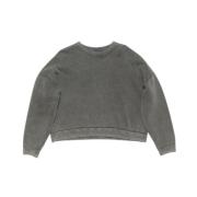 Faded Black Sweatshirt Acne Studios , Gray , Dames