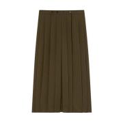 Elegante Geplooide Lange Rok Pinko , Green , Dames