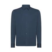 Slim Fit Oxford Jacquard Overhemd RRD , Blue , Heren