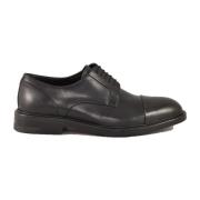 Leren schoenen met rubberen zool Testoni , Black , Heren